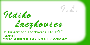 ildiko laczkovics business card